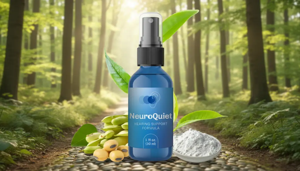 Neuroquiet hearing support drops supplement for tinnitus relief and auditory health